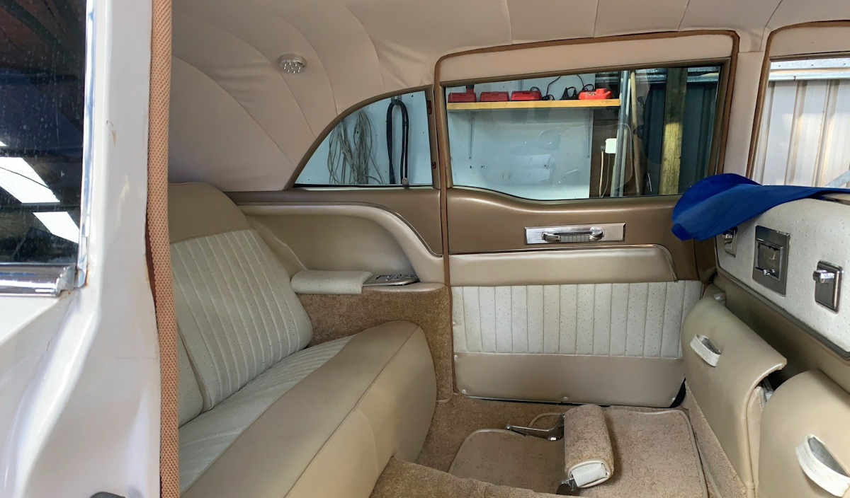 1958 Cadillac Fleetwood rear passenger seat